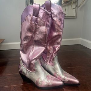 Azalea Wang Hendrix Knee High Western Boots